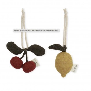 Jeu d'éveil citron et cerise - Konges Slojd