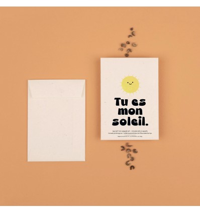 Graines à planter "Tu es mon soleil" - La Fabrique à Sachets