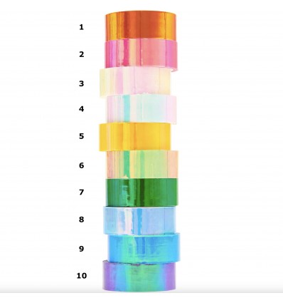 Masking tape Mirror Rainbow - Rico Design