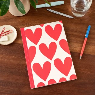 Carnet A5 Coeurs - Rex London
