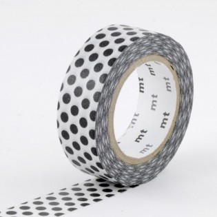Masking Tape Pois noir 2
