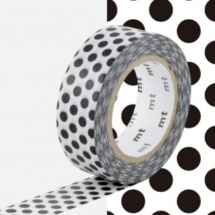 Masking Tape Pois noir