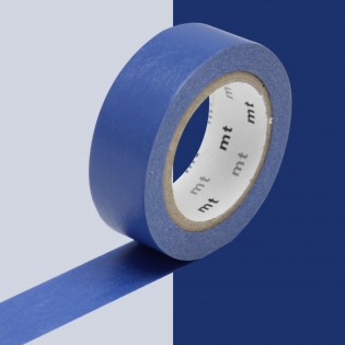 Masking tape Uni Bleu foncé