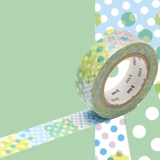 Masking tape Negapoji dot blue
