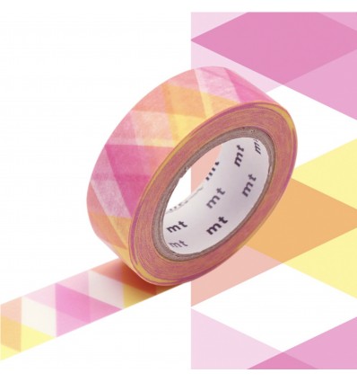 Masking tape arlequin rose