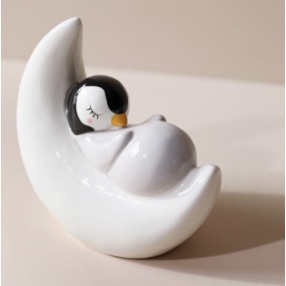 Tirelire pingouin endormi - Lisa Angel