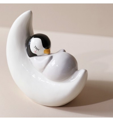 Tirelire pingouin endormi - Lisa Angel