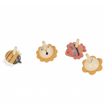 Toupie en bois animaux - Egmont Toys