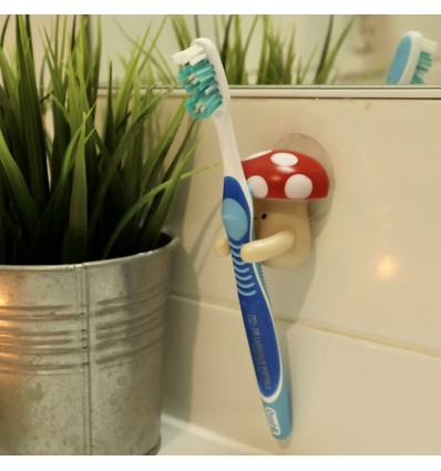 Porte brosse à dents Champignon - Kikkerland