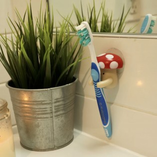 Porte brosse à dents Champignon - Kikkerland 2