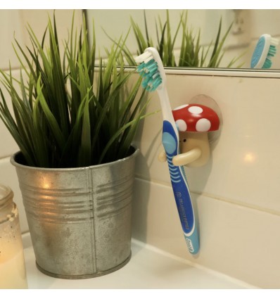 Porte brosse à dents Champignon - Kikkerland