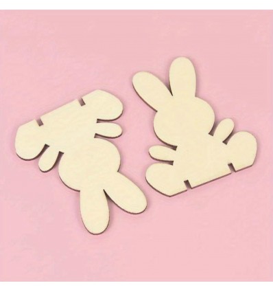 Décoration en bois Lapin