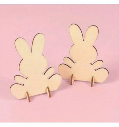 Décoration en bois Lapin