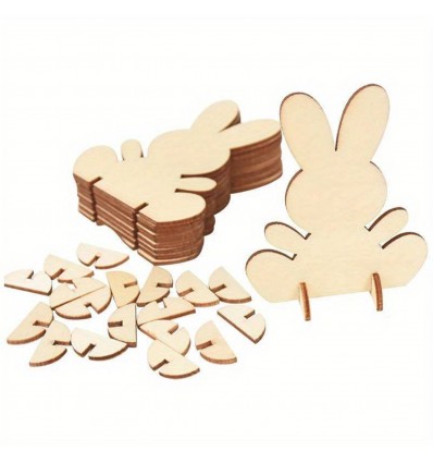 Décoration en bois Lapin