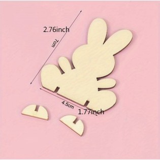 Décoration en bois Lapin 2