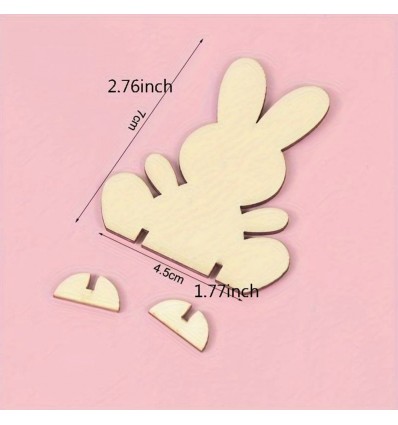 Décoration en bois Lapin