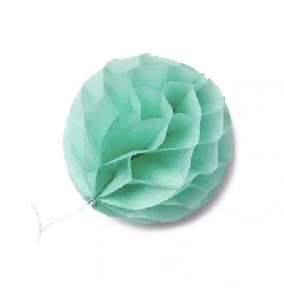 8 petites boules alvéolées Menthe - Artyfêtes