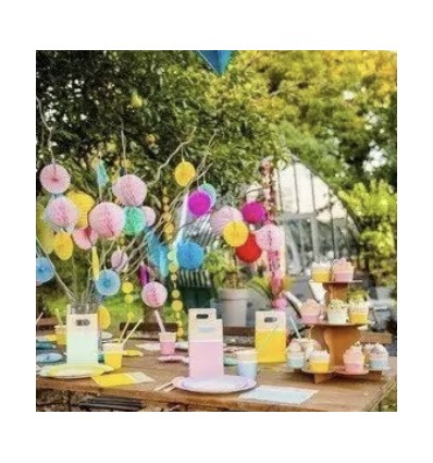 8 petites boules alvéolées Emeraude - Artyfêtes