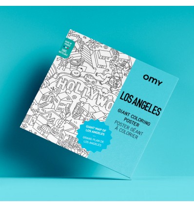 Poster Los Angeles à colorier - Omy