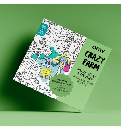Poster Ferme à colorier - Omy