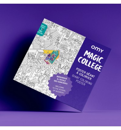 Poster Magic Collège à colorier Omy