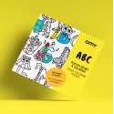 Grand poster ABC à colorier Omy