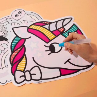 2 sets de table magiques Licornes - OMY 2