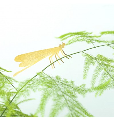 Déco de plante Demoiselle laiton