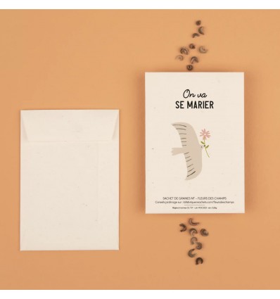 Graines à planter "On va se marier" - La Fabrique à Sachets
