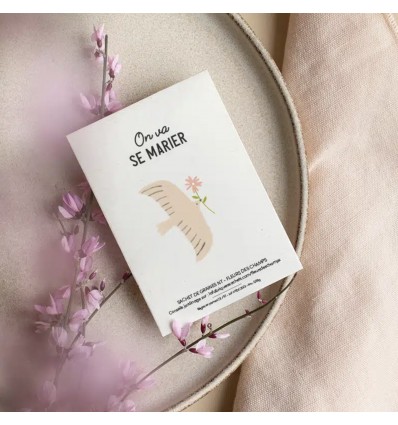 Graines à planter "On va se marier" - La Fabrique à Sachets