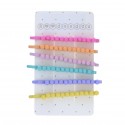 Set de 6 barrettes perles multicolores