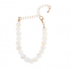 Bracelet coeur en nacre 2