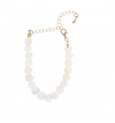Bracelet coeur en nacre