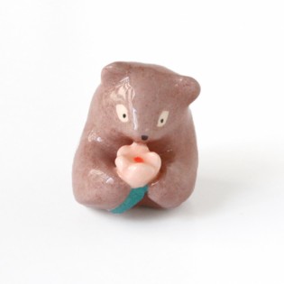 Ours et fleur en céramique - Dodo Toucan 2