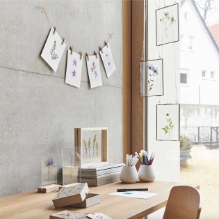 Support bois nature avec double plaque - Rico design 2