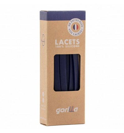 Lacets Silicone Larges Grand bleu - Gorilla