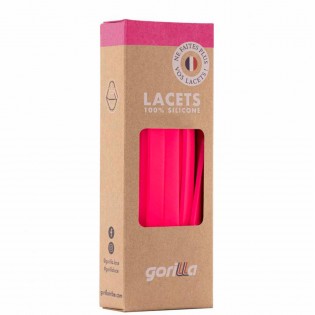 Lacets Silicone Larges Rose néon - Gorilla 2