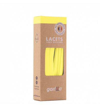 Lacets Silicone Larges Soleil - Gorilla