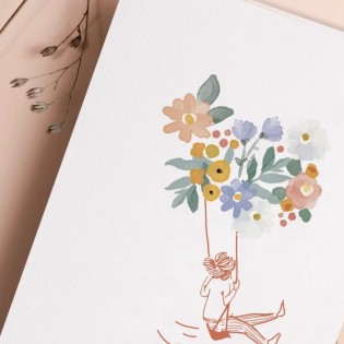 Carte Fleurs Bonheur - My Lovely Thing 2