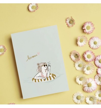 Carte double Plein de bisous - My Lovely Thing