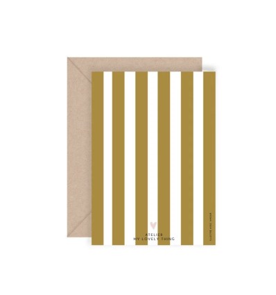 Carte double Plein de bisous - My Lovely Thing