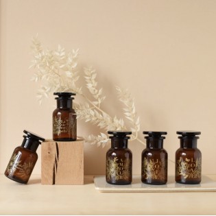 Flacon apothicaire ambré " La Vie est Belle " - Baubels