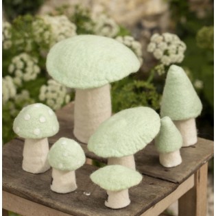 Champignon Dotty en feutre, Menthe (L) - Muskhane 2