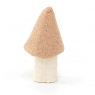 Champignon Morille en feutre, nude - Muskhane 2
