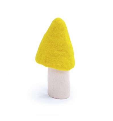 Champignon Morille en feutre, Fleur de Soufre - Muskhane