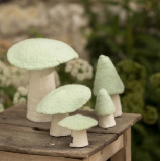 Champignon Morille en feutre, Menthe - Muskhane 2