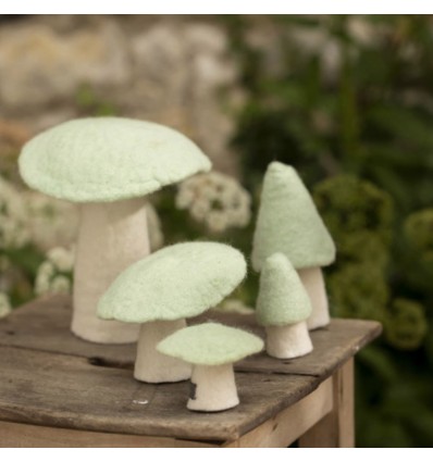 Champignon Morille en feutre, Menthe - Muskhane