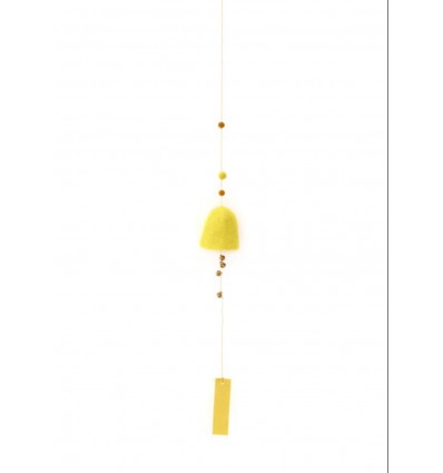 Suspension cloche en feutre Fleur de Soufre - Muskhane