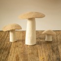 Champignon plat en feutre, nude - Muskhane