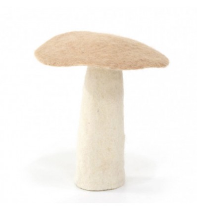 Champignon plat en feutre, nude - Muskhane
